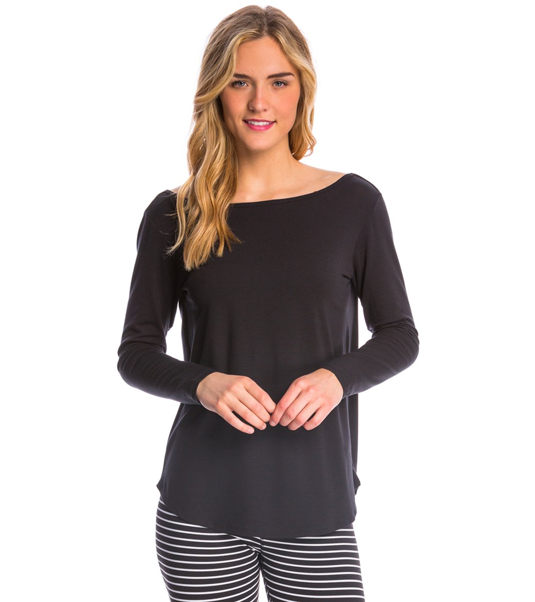 Glyder Deep Sea V Long Sleeve Yoga Shirt
