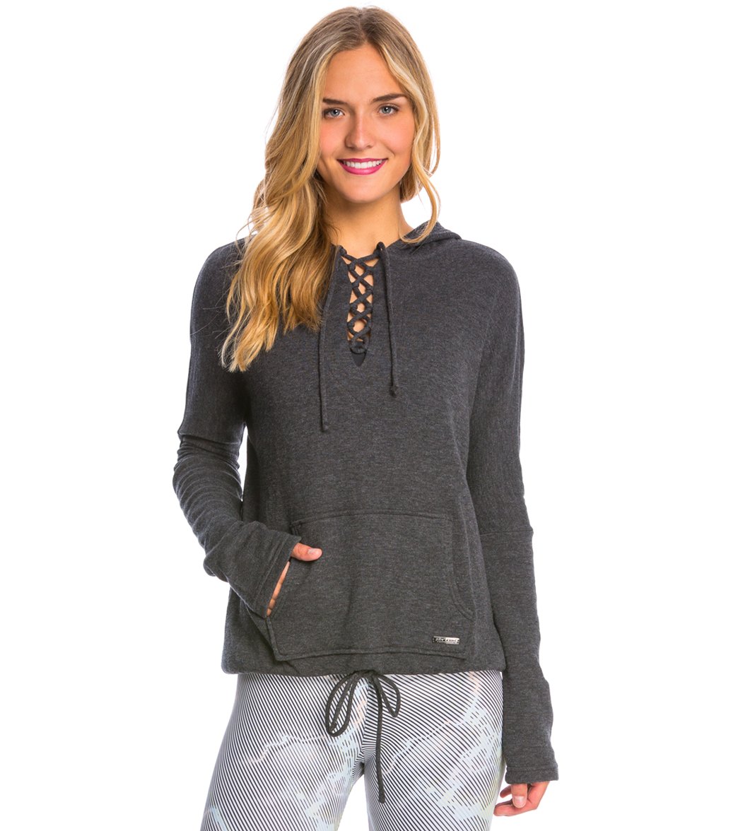 Betsey Johnson Lace Up Hoodie