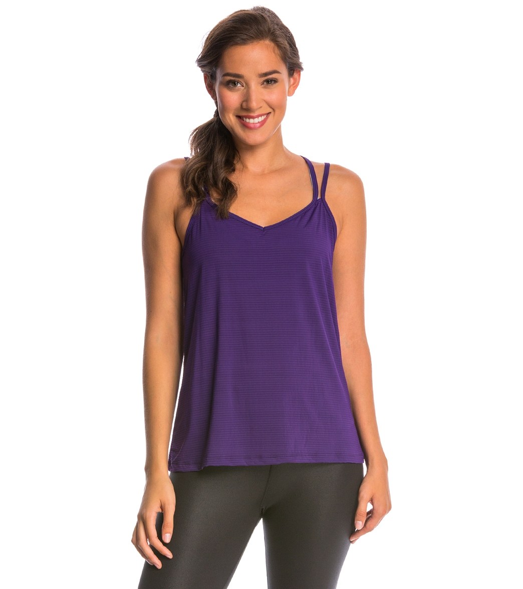 Beyond Yoga Sleek Stripe Strappy V-Back Cami
