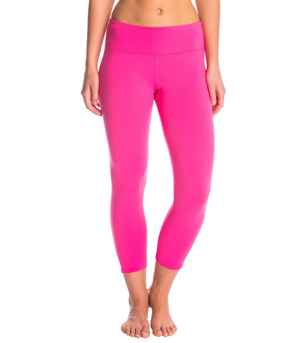 Hard Tail Flat Waist Supplex Yoga Capris