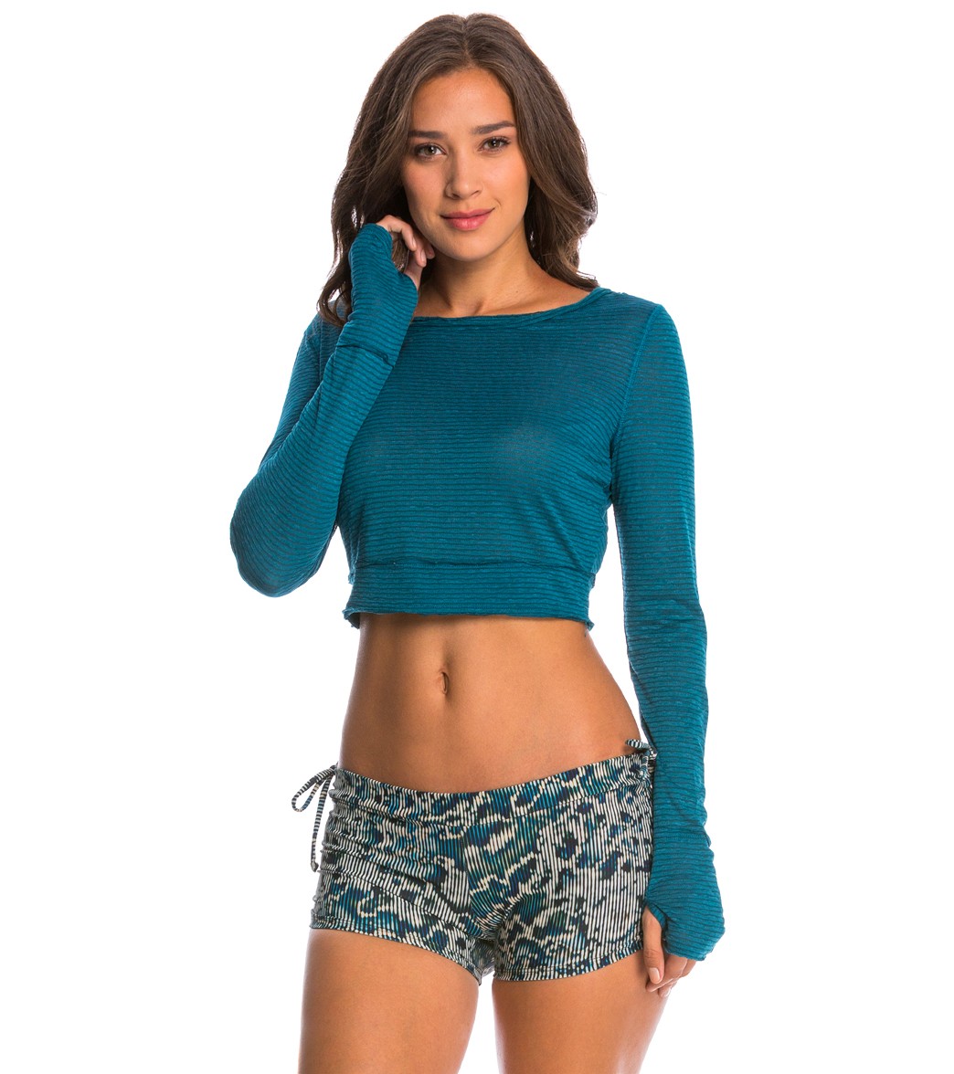 Onzie Wave Long Sleeve Crop Top